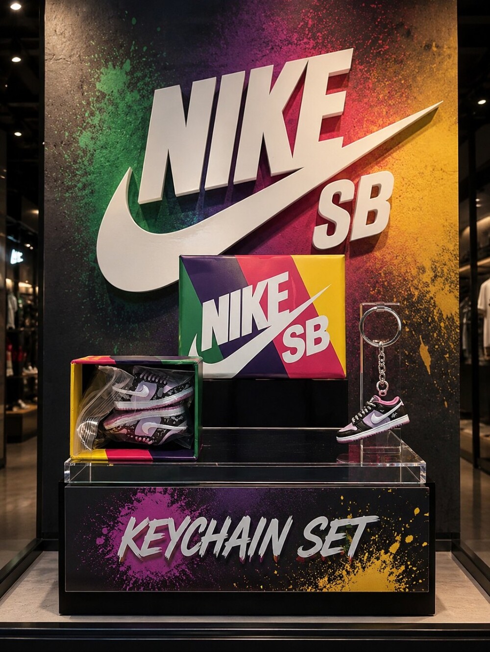 Nike SB Keychain Set/Box – Mini Sneakers